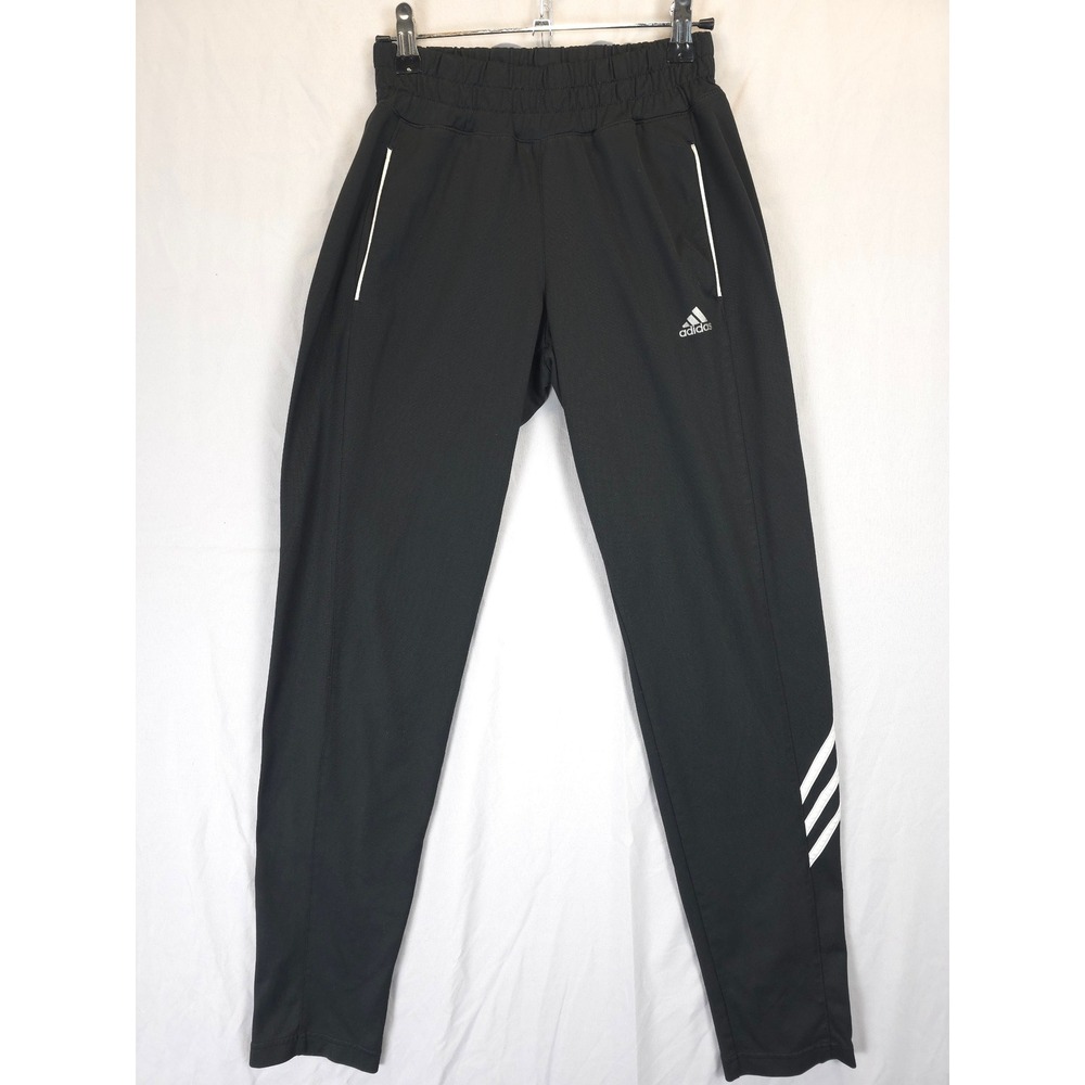 Adidas‎ Climacool Track Pants Women XS Black Tapered Zip Ankle Athletic